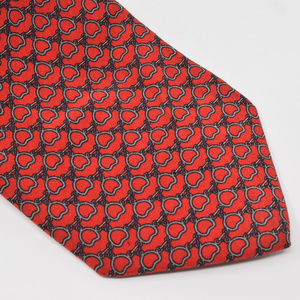 Carlo Palazzi Italian Silk Tie Valentine Festive Holiday Red Career Necktie Work